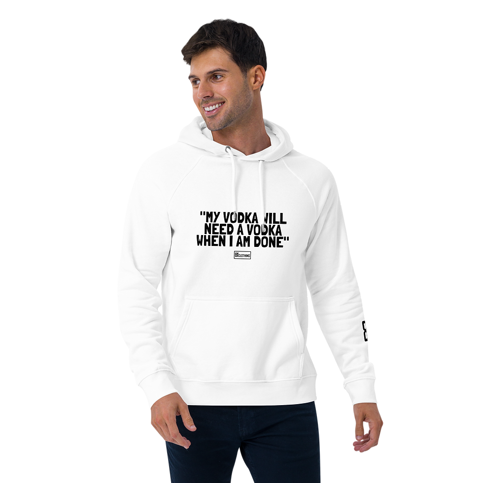 Thumbnail: 8T Clothing Positive Vibes - Unisex Eco Raglan Hoodie