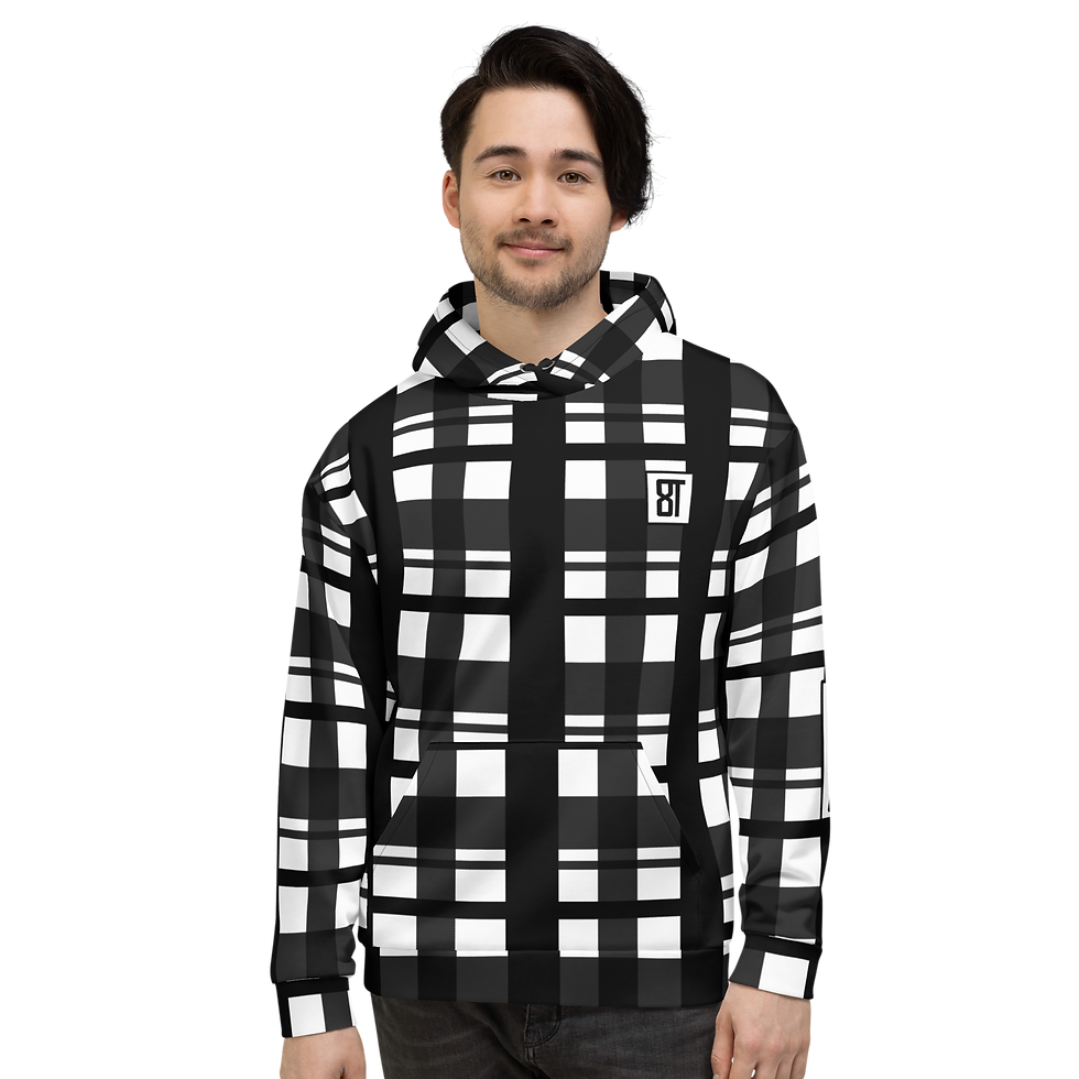 Thumbnail: 8T Clothing Corrupt Plaid  - Unisex Hoodie