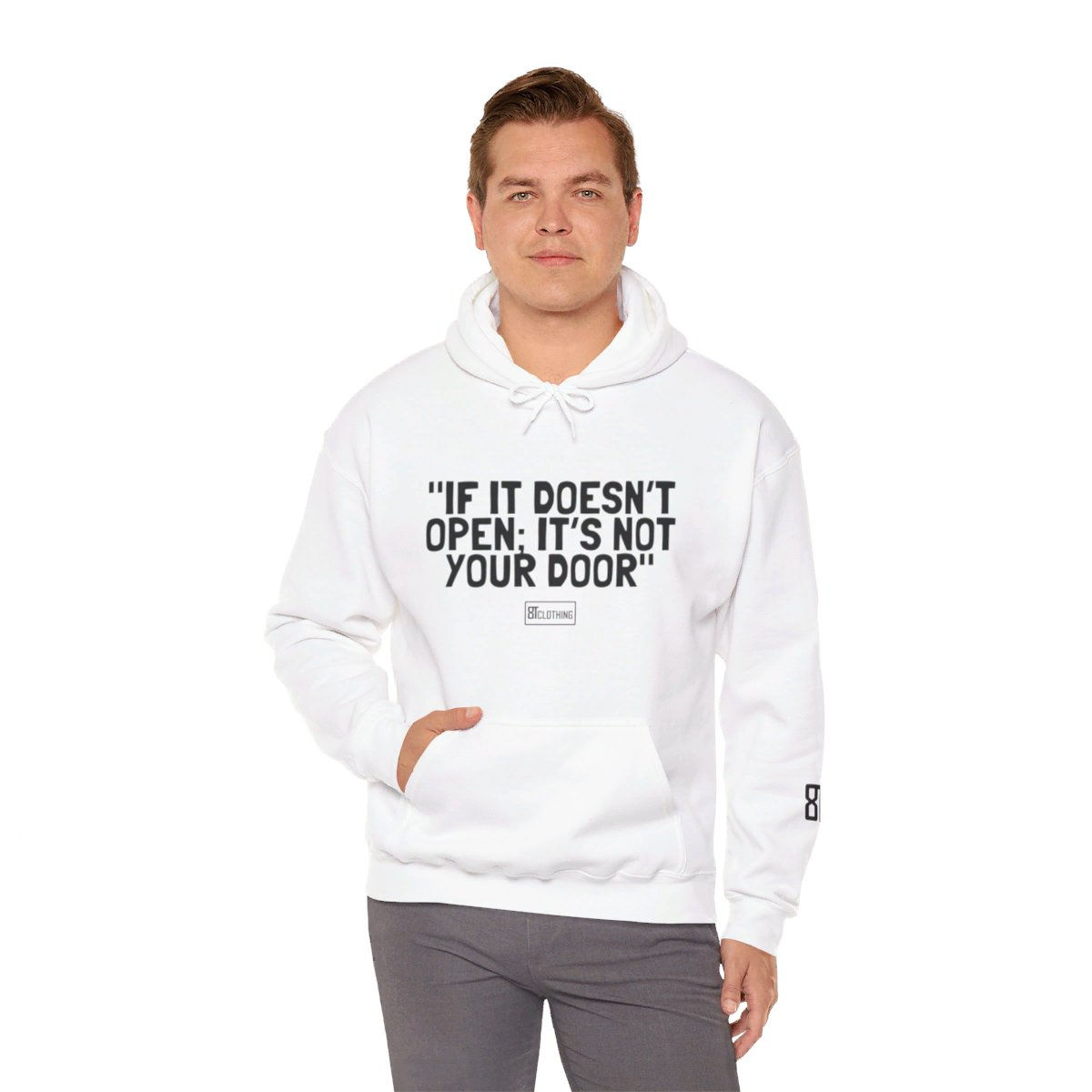 8T Clothing Positive Vibes - Unisex Heavy Blend™ Hooded Sweatshirt