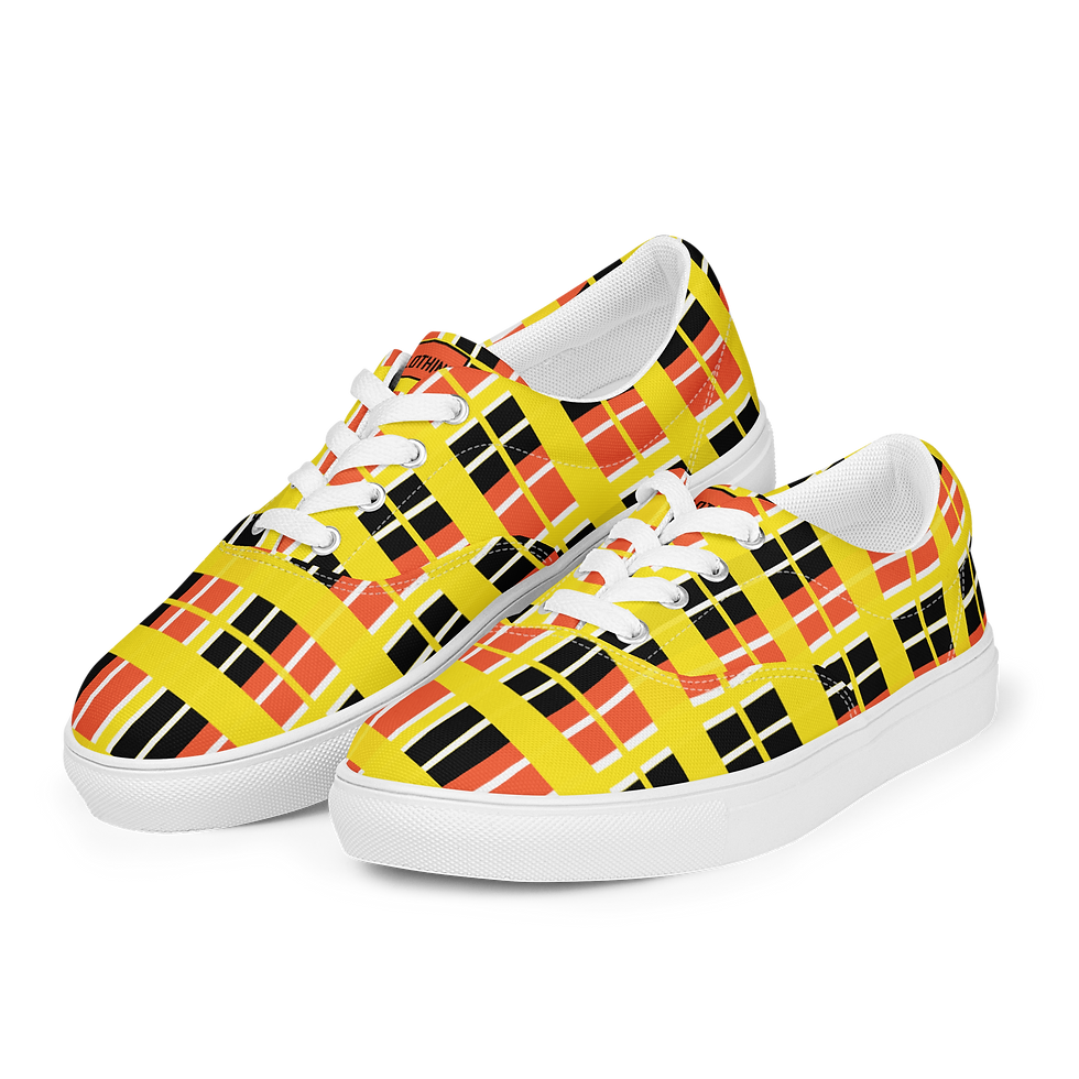 Thumbnail: 8T Clothing - Founders Plaid - Lace-up Canvas Shoes