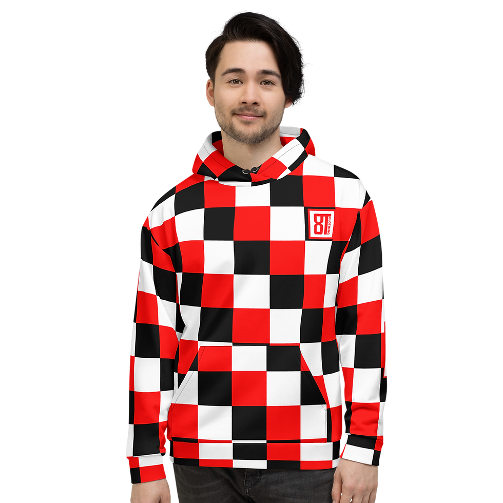 Thumbnail: 8T Clothing Checkers - Unisex Hoodie