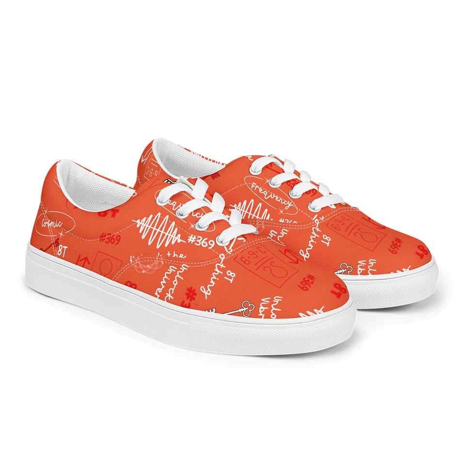 Thumbnail: Kaelum - 369 Doodle - Unisex Lace-up Canvas Shoes