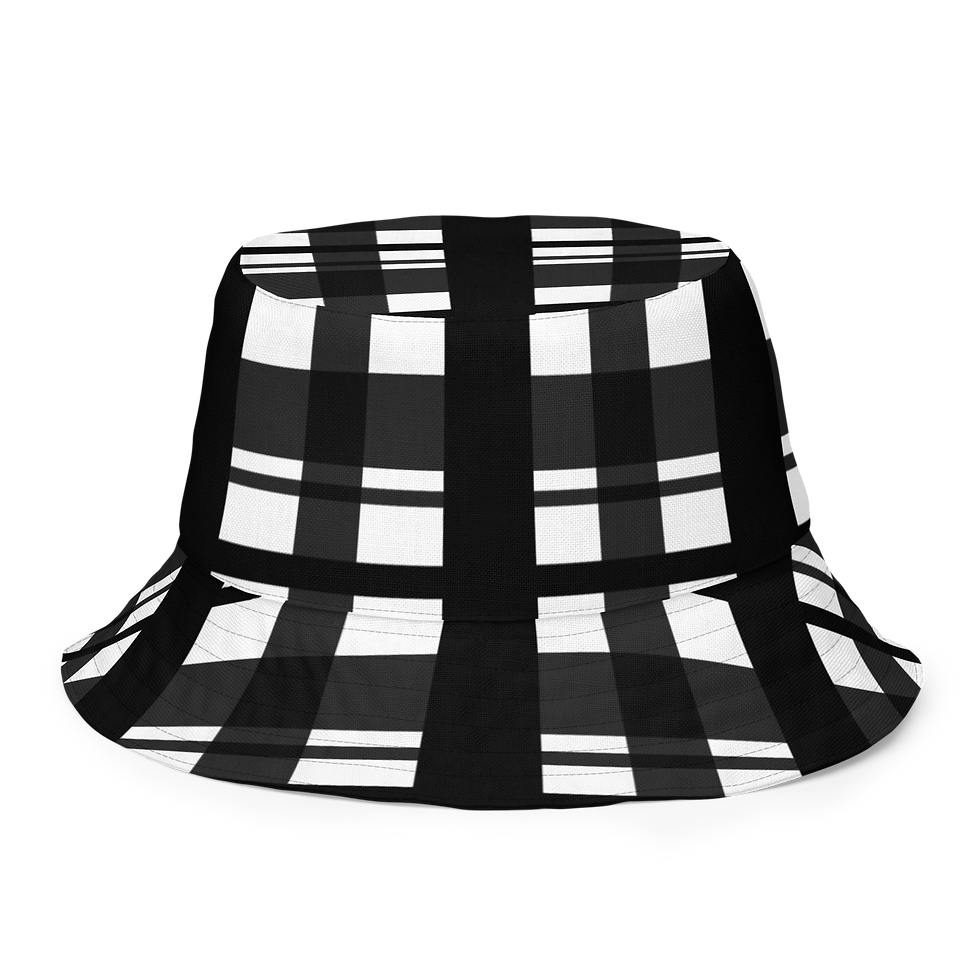 Thumbnail: 8T Clothing Corrupt Plaid - Reversible Bucket Hat