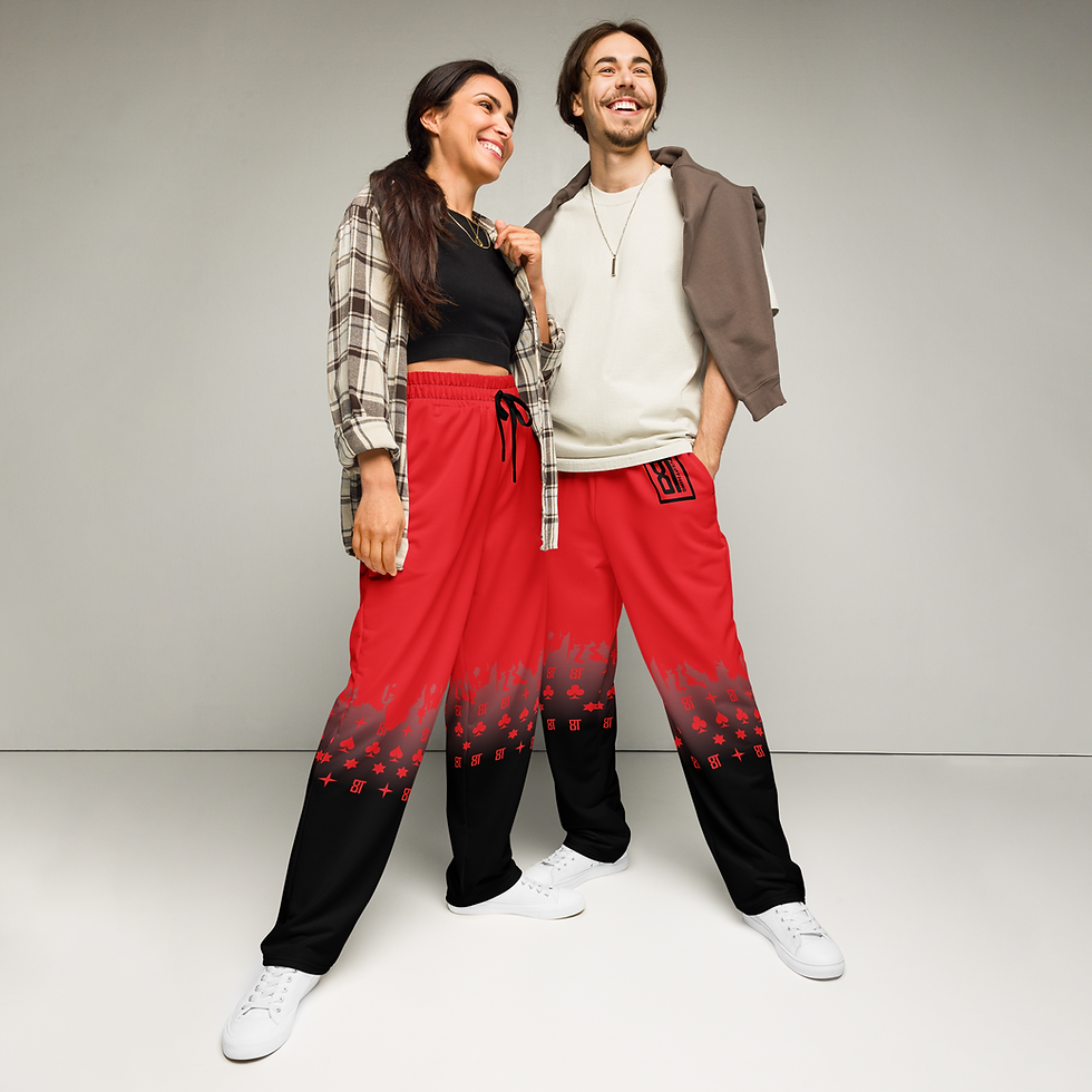 Thumbnail: 8T Clothing Founders Fade - Wide-Leg Joggers