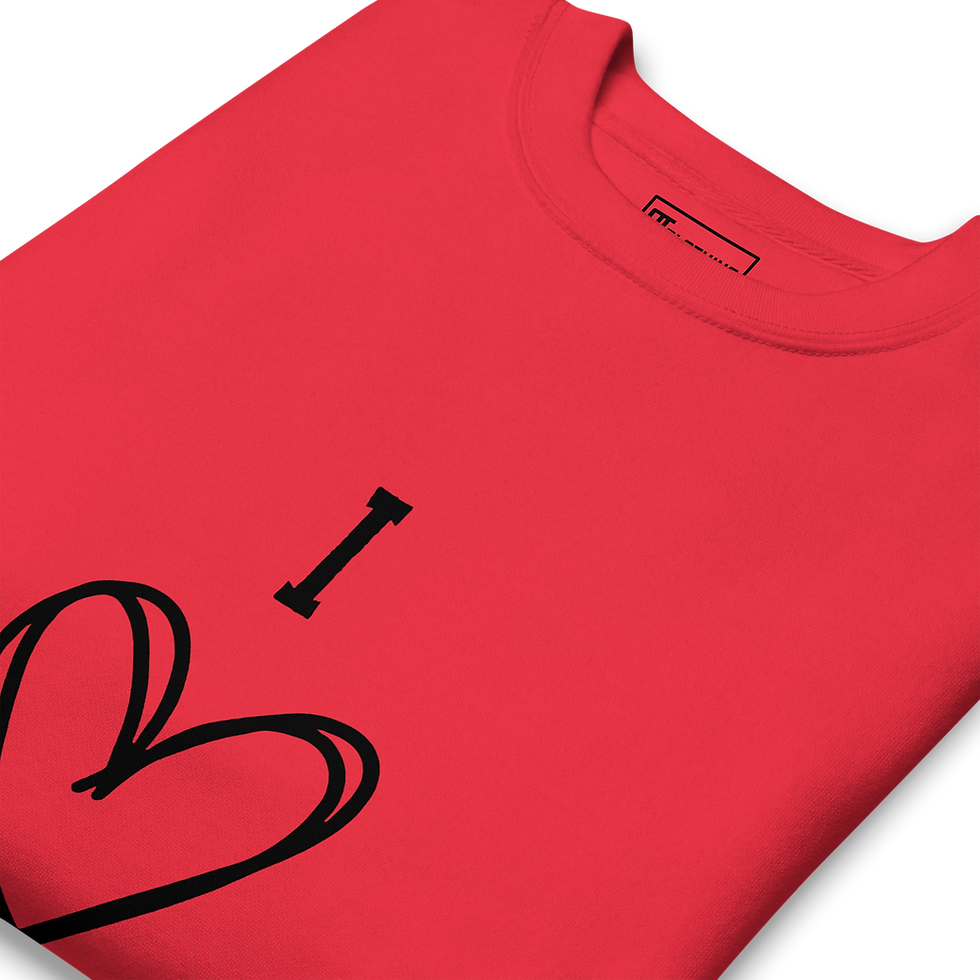 Thumbnail: 8T Clothing - Valentines I Love My Peace - Unisex Premium Sweatshirt