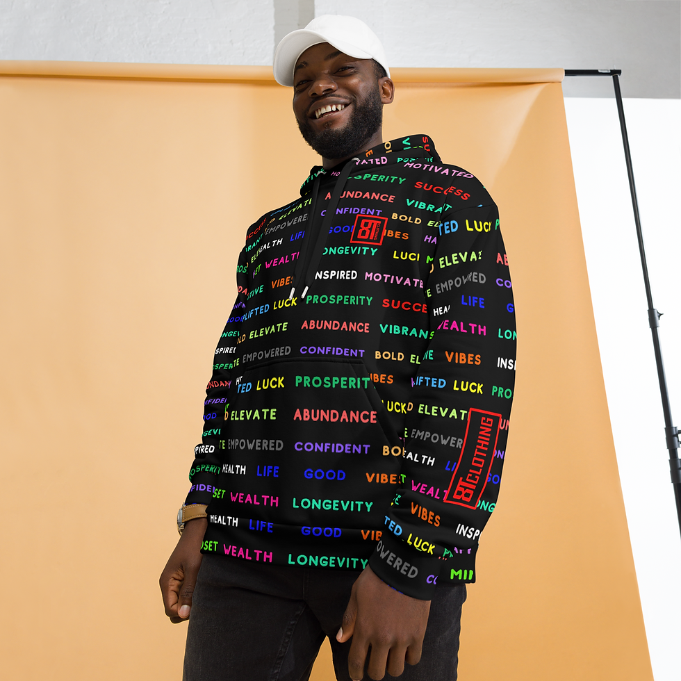 Thumbnail: 8T Clothing Positive Vibes Collection  - Unisex Hoodie