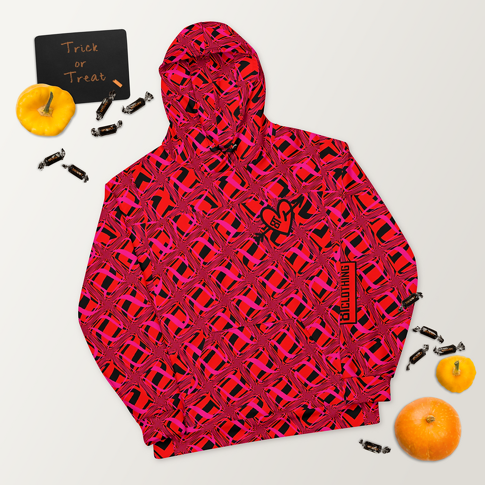 Thumbnail: 8T Clothing Valentines Mosaic - Unisex Hoodie