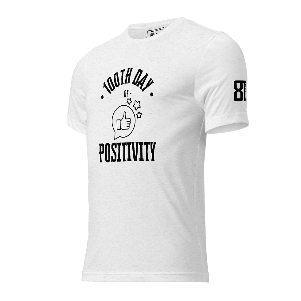 Thumbnail: 8T Clothing - 100th Day of Positivity - Short Sleeve T-Shirt