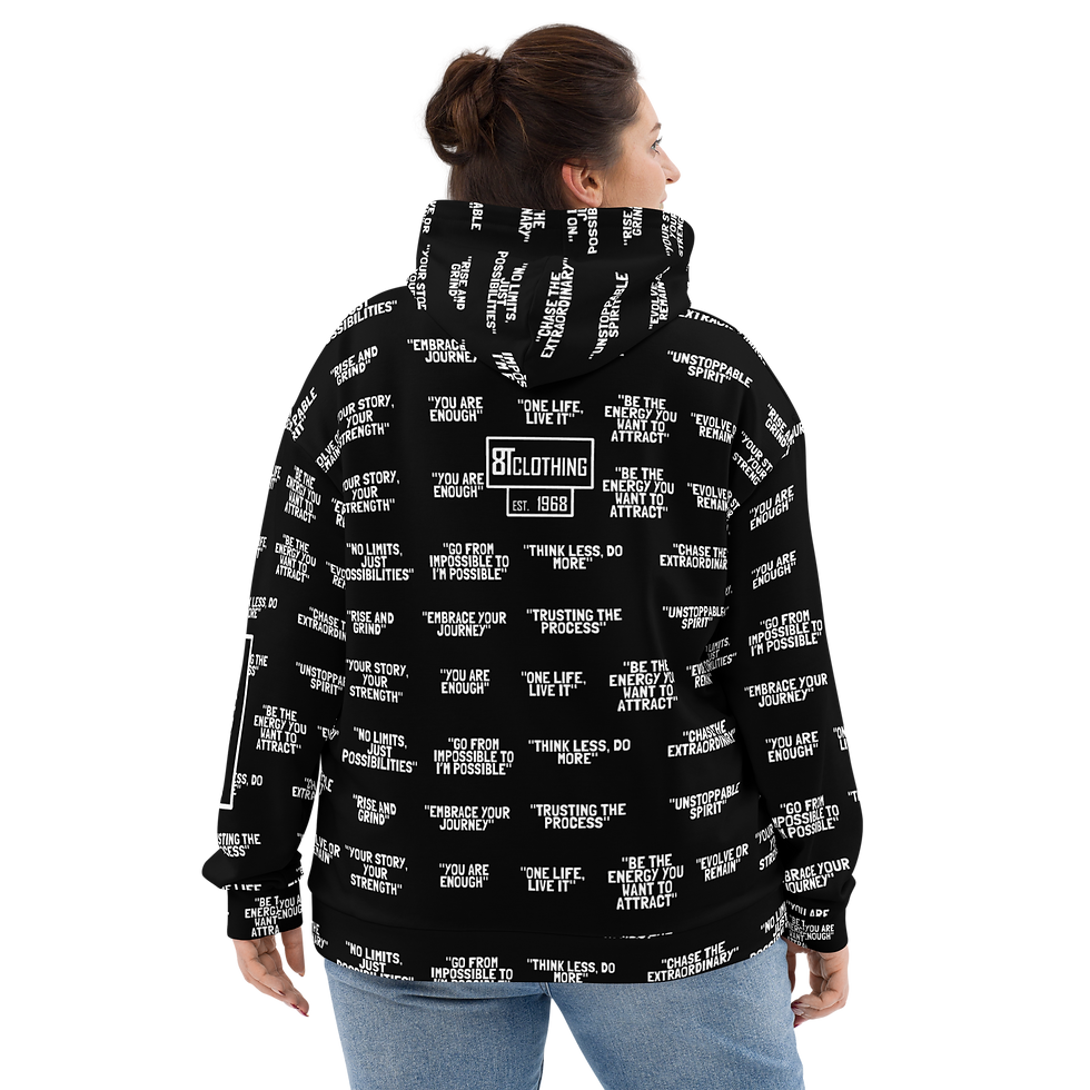 Thumbnail: 8T Clothing Positive Vibes Collection - Unisex Hoodie