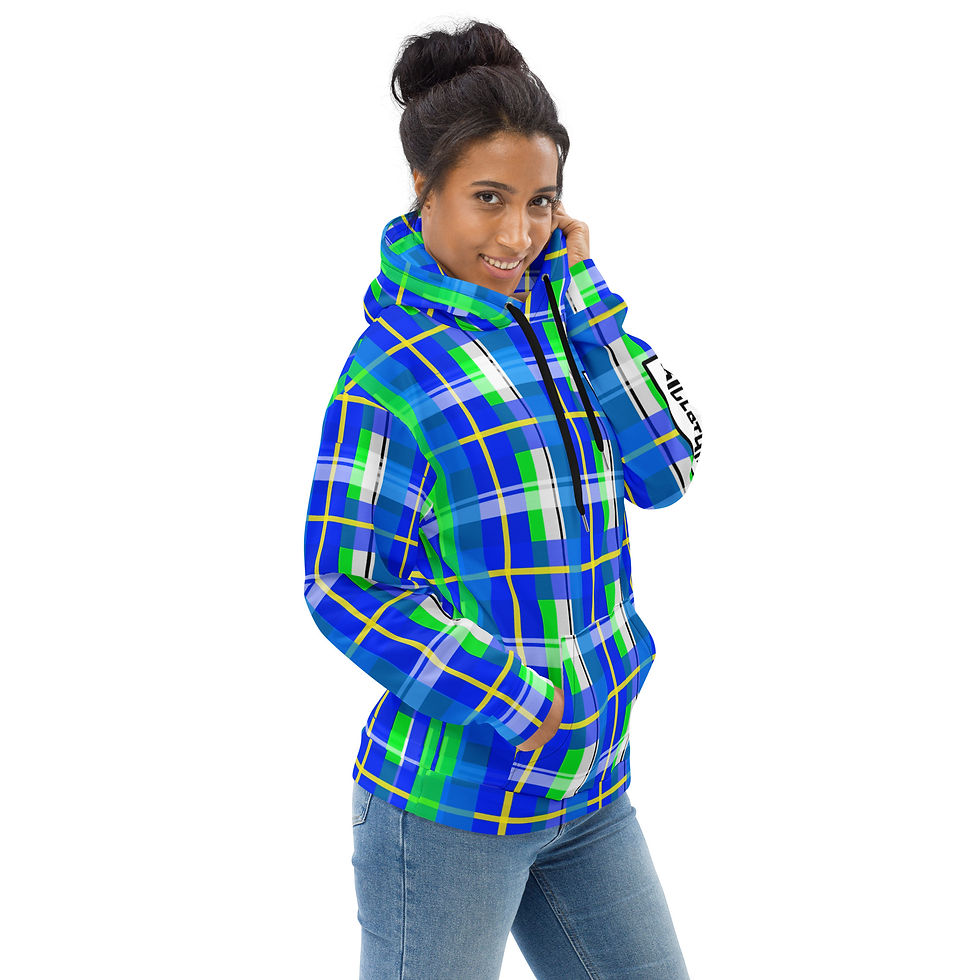 Thumbnail: 8T Clothing Founders Plaid - Unisex Hoodie