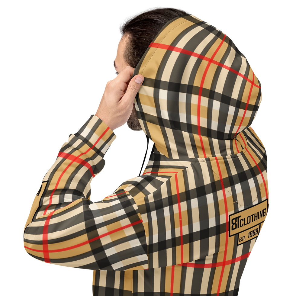 Thumbnail: 8T Clothing Founders Plaid  - Unisex Hoodie