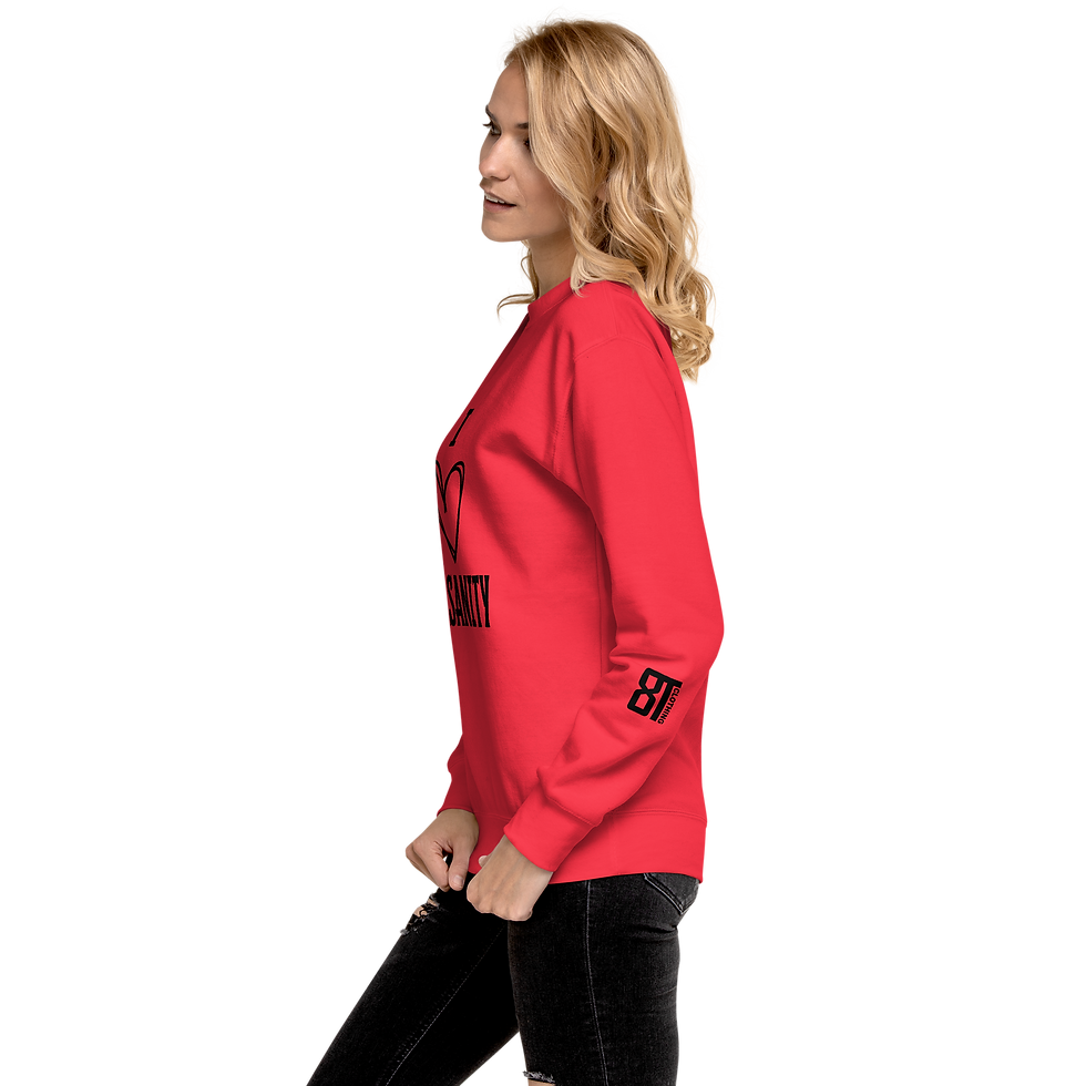 Thumbnail: 8T Clothing - Valentines I Love My Sanity - Unisex Premium Sweatshirt