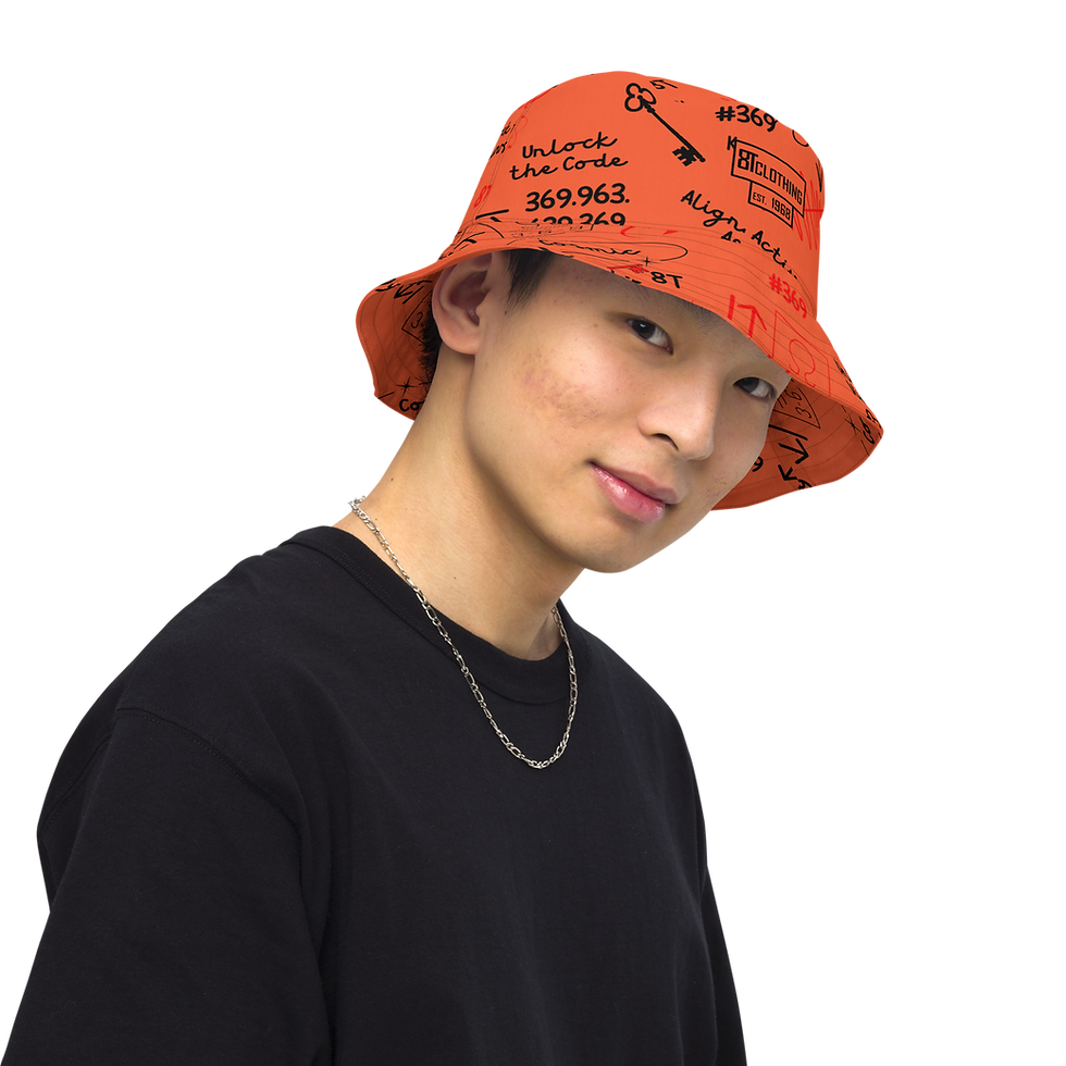 Thumbnail: Kaelum - 369 Doodle - Unisex Reversible Bucket Hat