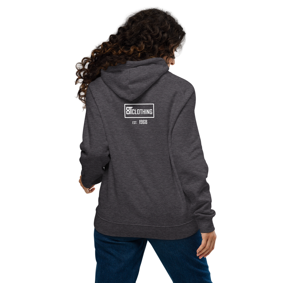 Thumbnail: 8T Clothing Positive Vibes - Unisex Eco Raglan Hoodie