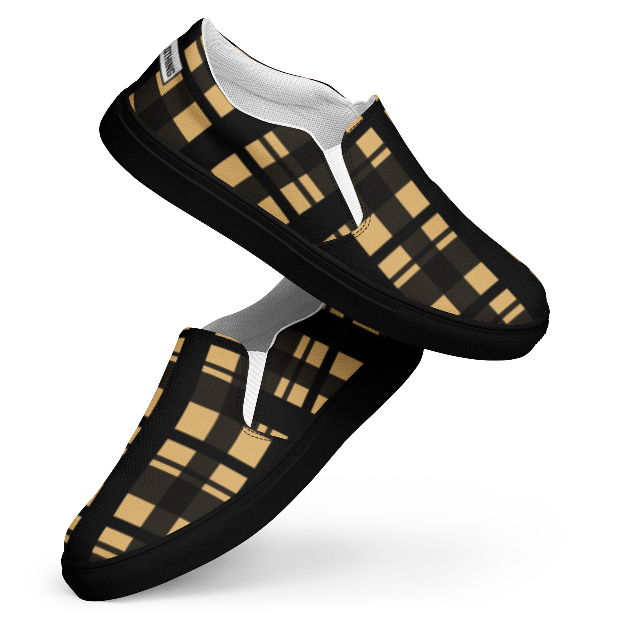 8T Clothing - Corrupt Plaid Slip-on Canvas Shoes