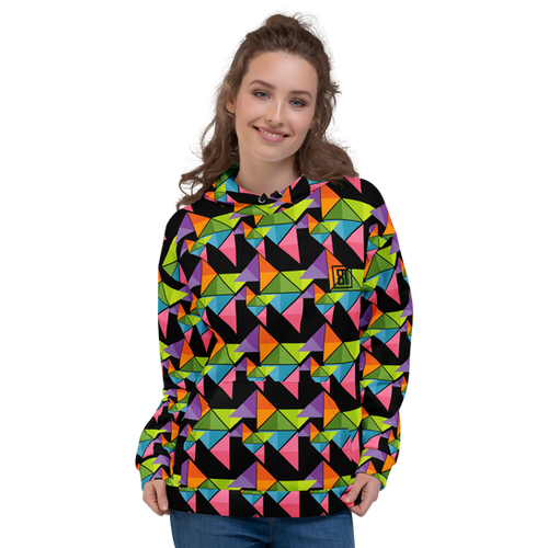 8T Clothing - Expressive Triangles - Unisex Hoodie | 8T Clothing