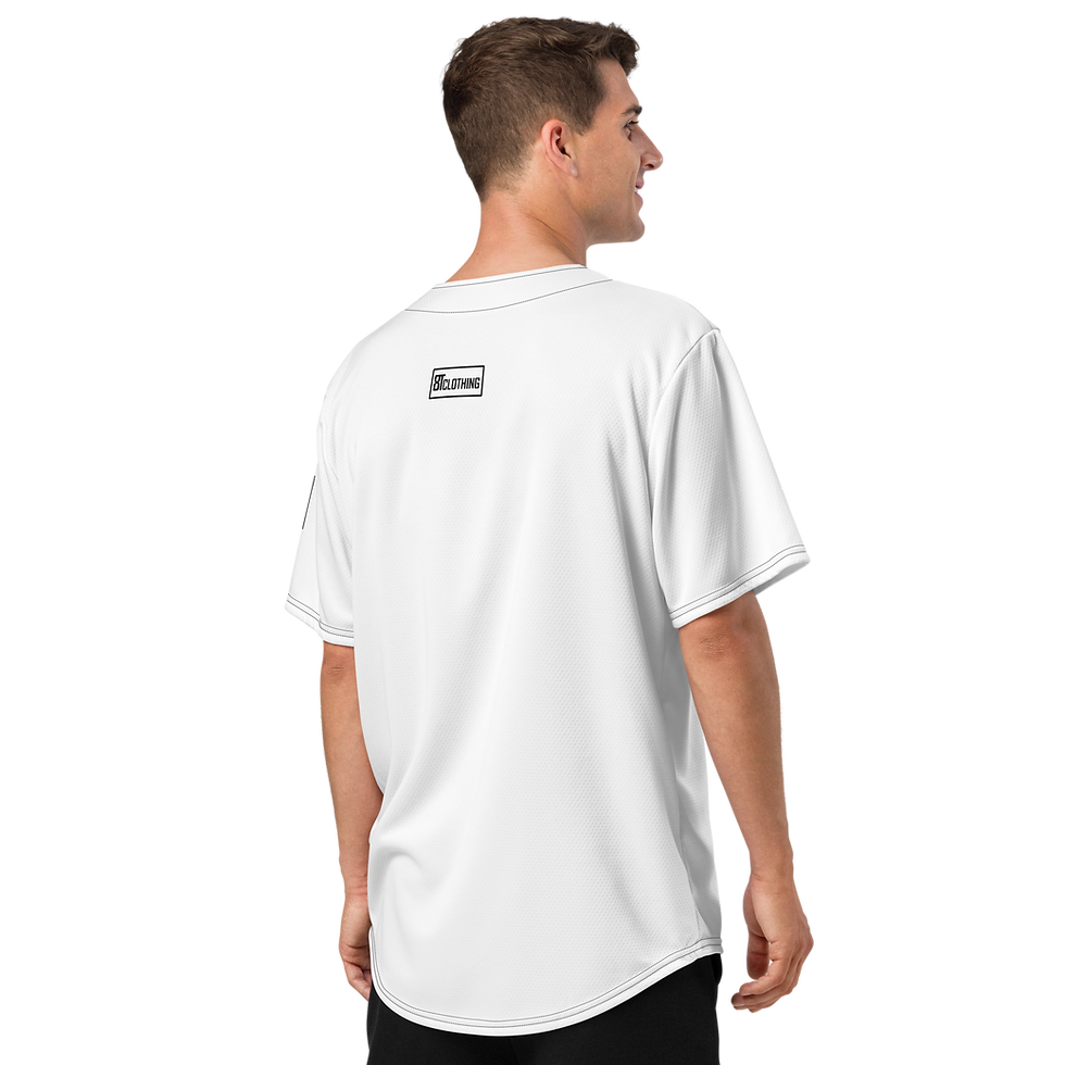 Thumbnail: 8T Clothing H.L.L.P  - Recycled Baseball Jersey White