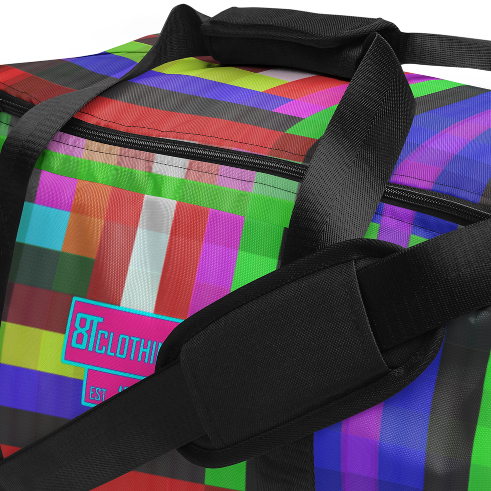 Thumbnail: 8T Clothing Founders Colored Plaid - Duffle Bag