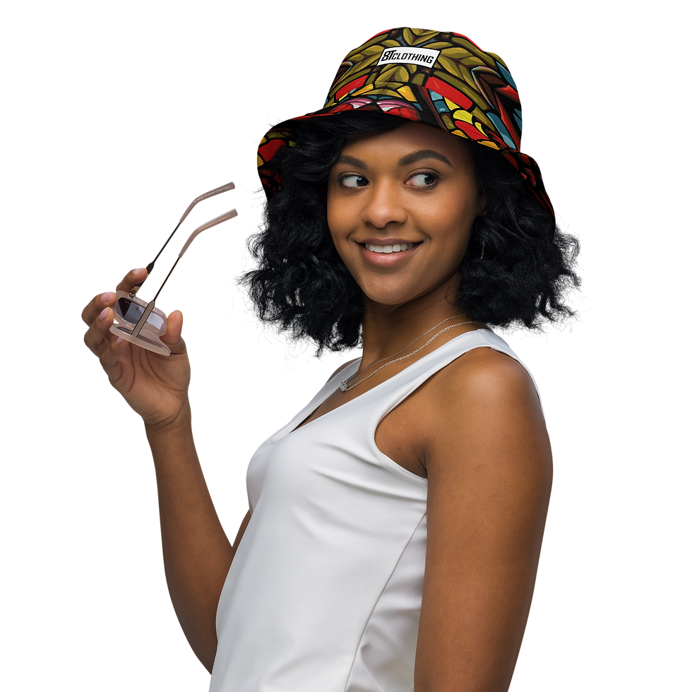 Thumbnail: 8T Clothing .Mosaic Collection - Reversible Bucket Hat