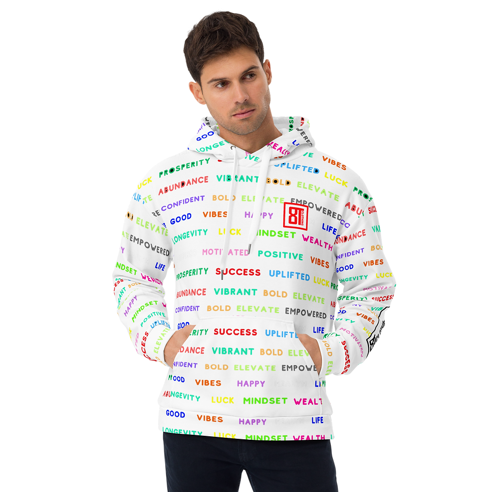 Thumbnail: 8T Clothing Positive Vibes Collection  - Unisex Hoodie