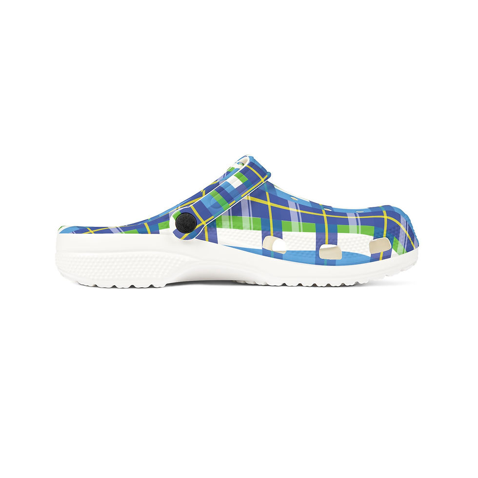 Thumbnail: 8T Clothing - Founders Plaid- EVA Foam Rubber Clogs 
