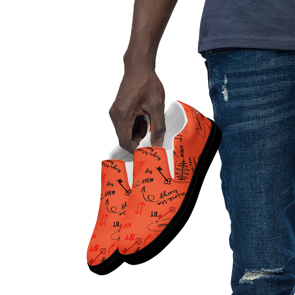 Thumbnail: Kaelum - 369 Doodle - Unisex Slip-on Canvas Shoes