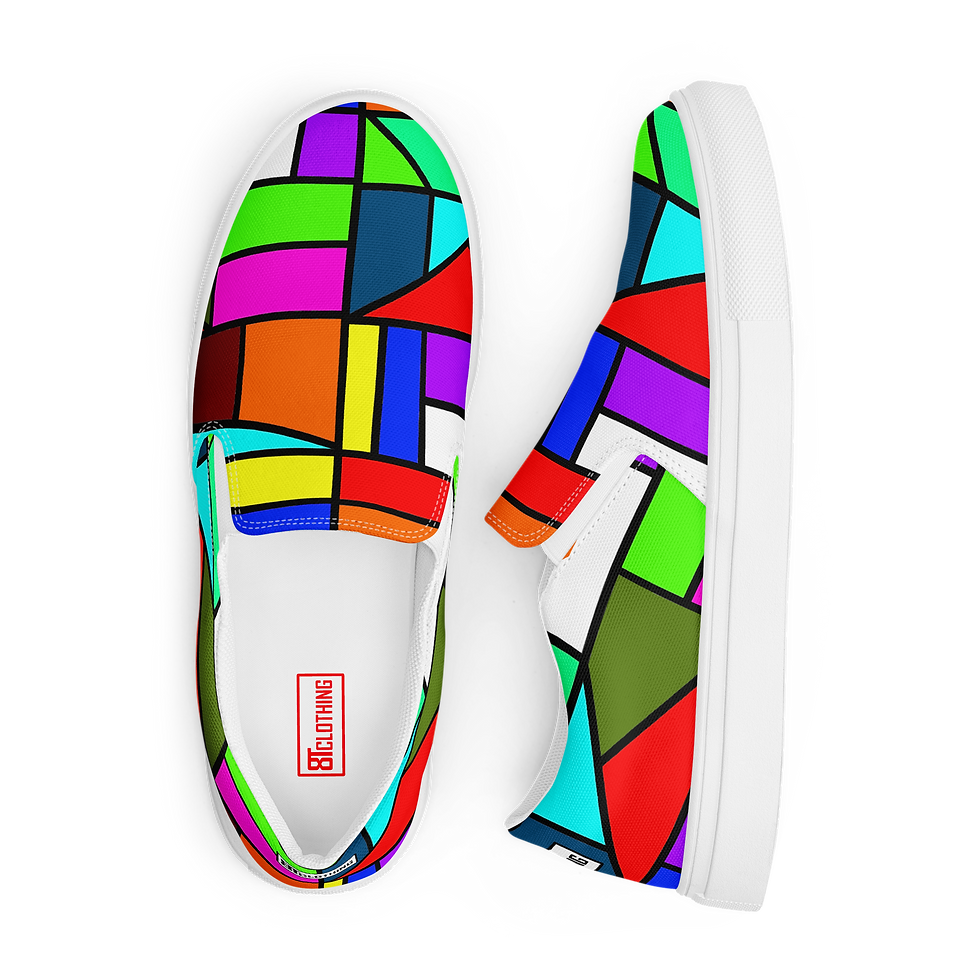 Thumbnail: 8T Clothing - Color Fusion Men’s slip-on Canvas Shoes