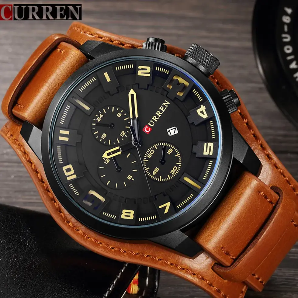 Thumbnail: CURREN Men's Luxury Quartz Watch | Waterproof