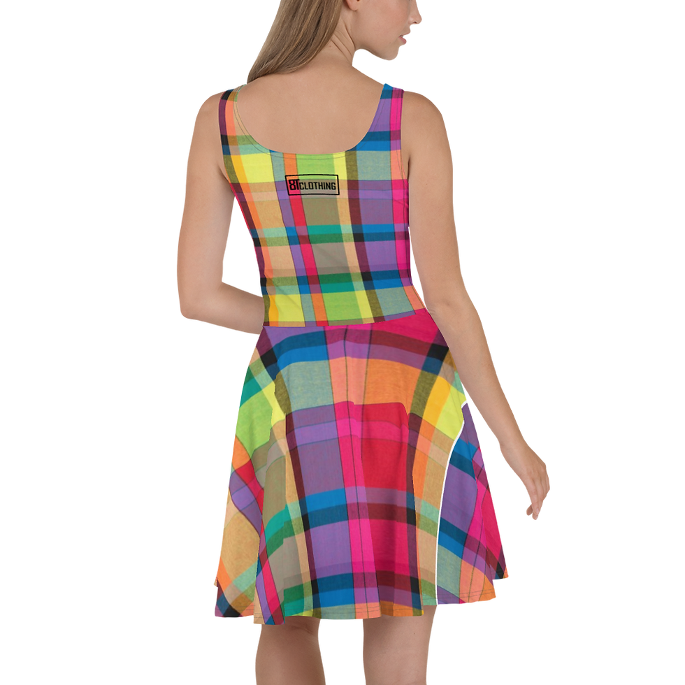 Thumbnail: 8T Clothing Madras 2 - Skater Dress