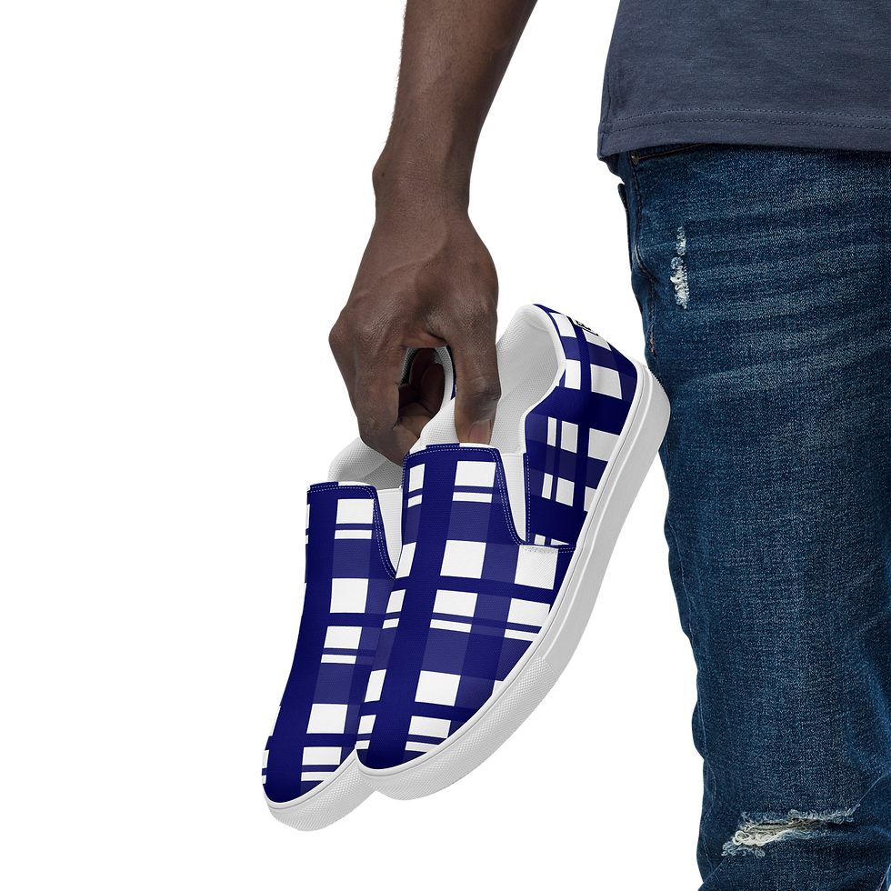 Thumbnail: 8T Clothing - Corrupt Plaid Slip-on Canvas Shoes
