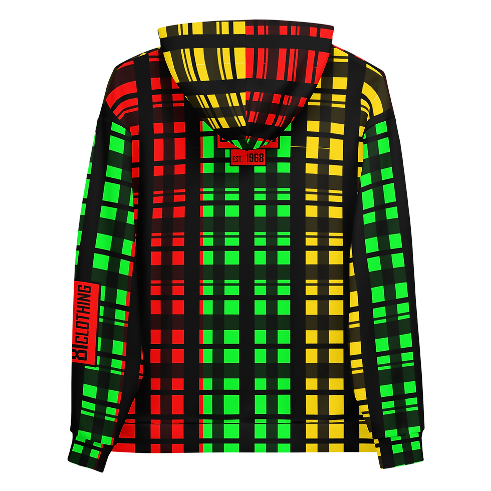 Thumbnail: 8T Clothing Irie Corrupt Plaid  - Unisex Hoodie