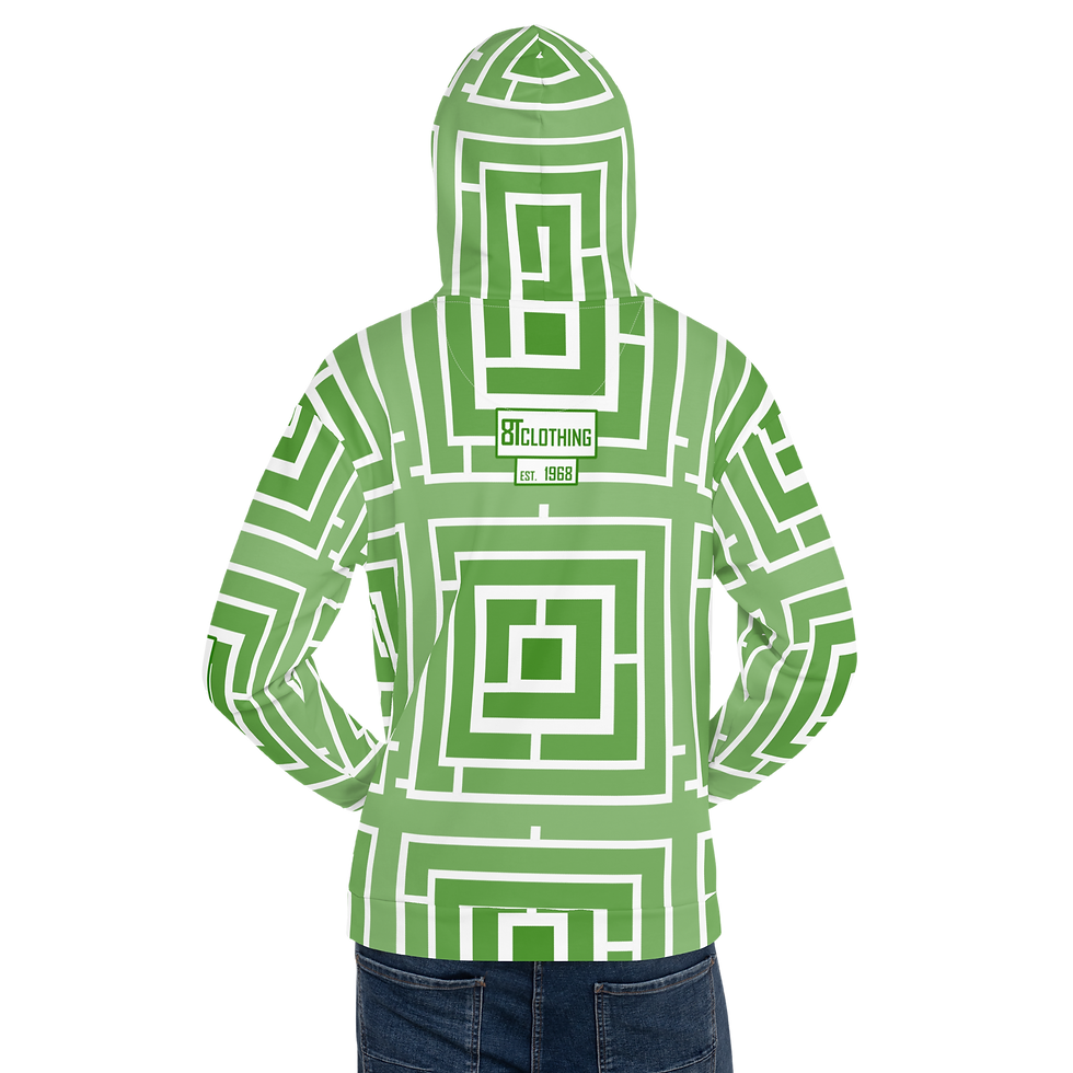 Thumbnail: 8T Clothing Green Maze  - Unisex Hoodie