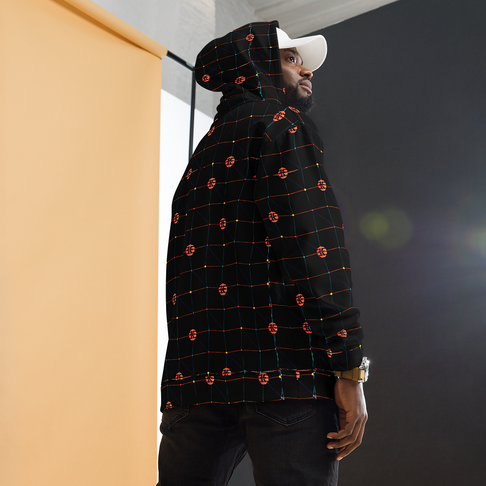 Thumbnail: KAELUM X 8T Clothing - Network Grid - Unisex Hoodie
