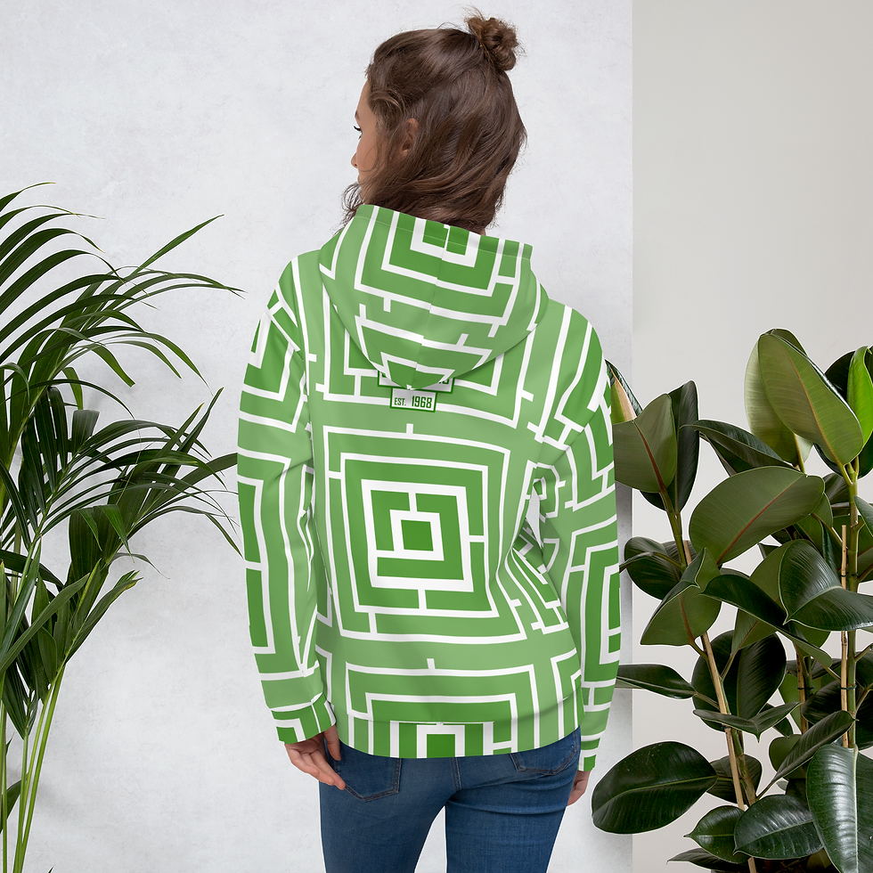 Thumbnail: 8T Clothing Green Maze  - Unisex Hoodie
