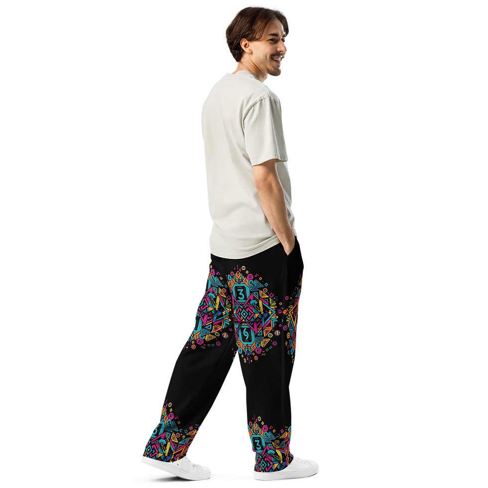 Thumbnail: 8T Clothing - 369 Sacred - Unisex Wide-Leg Joggers