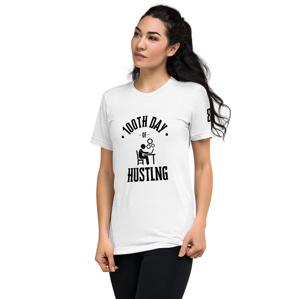 Thumbnail: 8T Clothing - 100th Day of Hustling - Short Sleeve T-Shirt