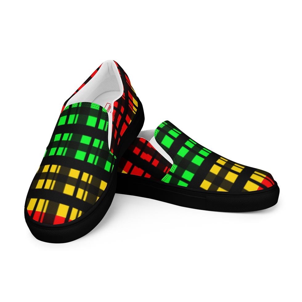 Thumbnail: 8T Clothing - Irie Corrupt Plaid Slip-on Canvas Shoes