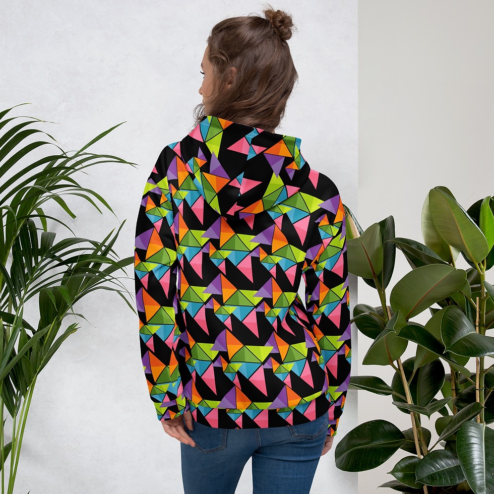 Thumbnail: 8T Clothing - Expressive Triangles - Unisex Hoodie