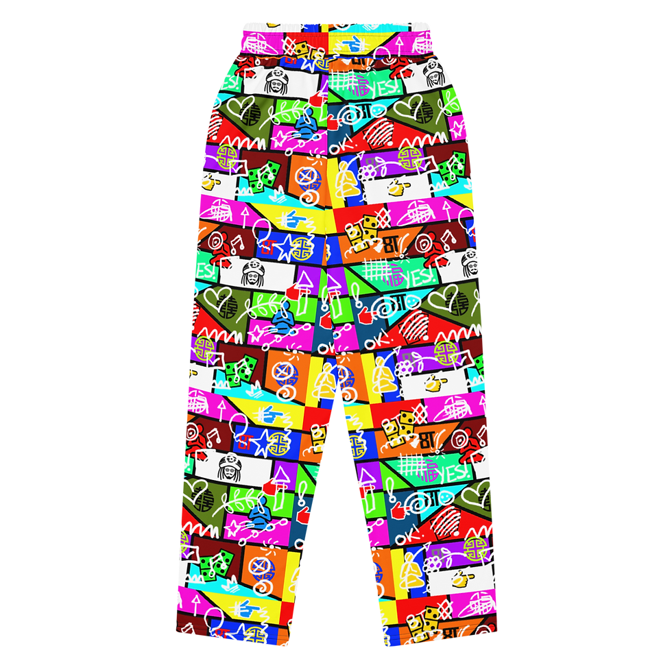 Thumbnail: 8T Clothing Founders Doodle Fusion - Wide-Leg Joggers