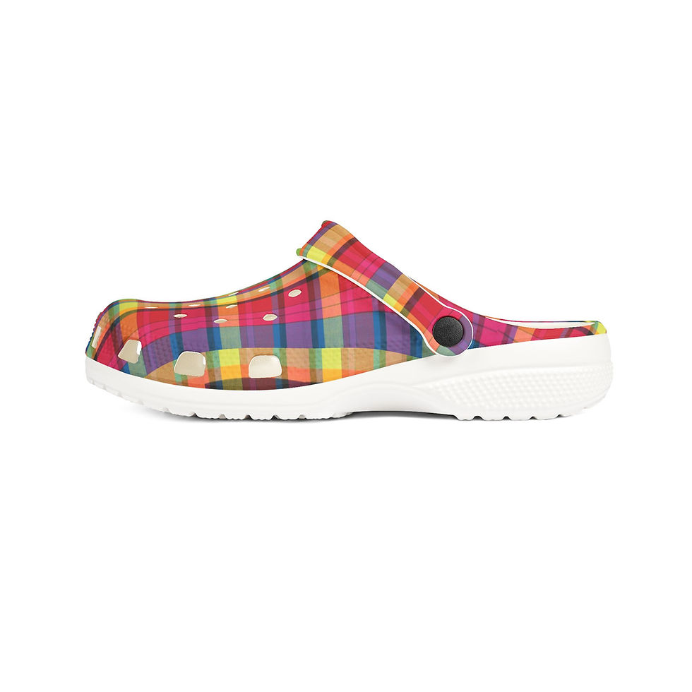 Thumbnail: 8T Clothing - Madras - EVA Foam Rubber Clogs 