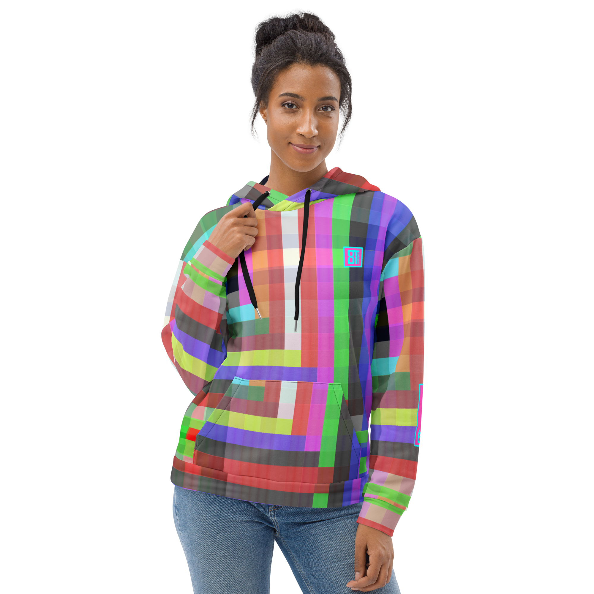 8T Clothing Founders Colored Plaid - Unisex Hoodie