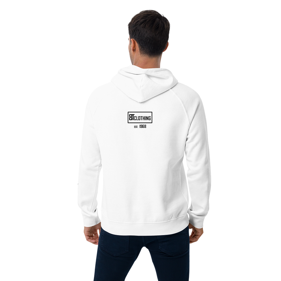 Thumbnail: 8T Clothing Positive Vibes - Unisex Eco Raglan Hoodie