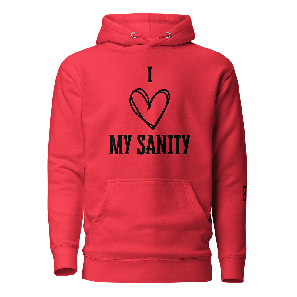 Thumbnail: 8T Clothing - Valentines I Love Sanity - Unisex Hoodie