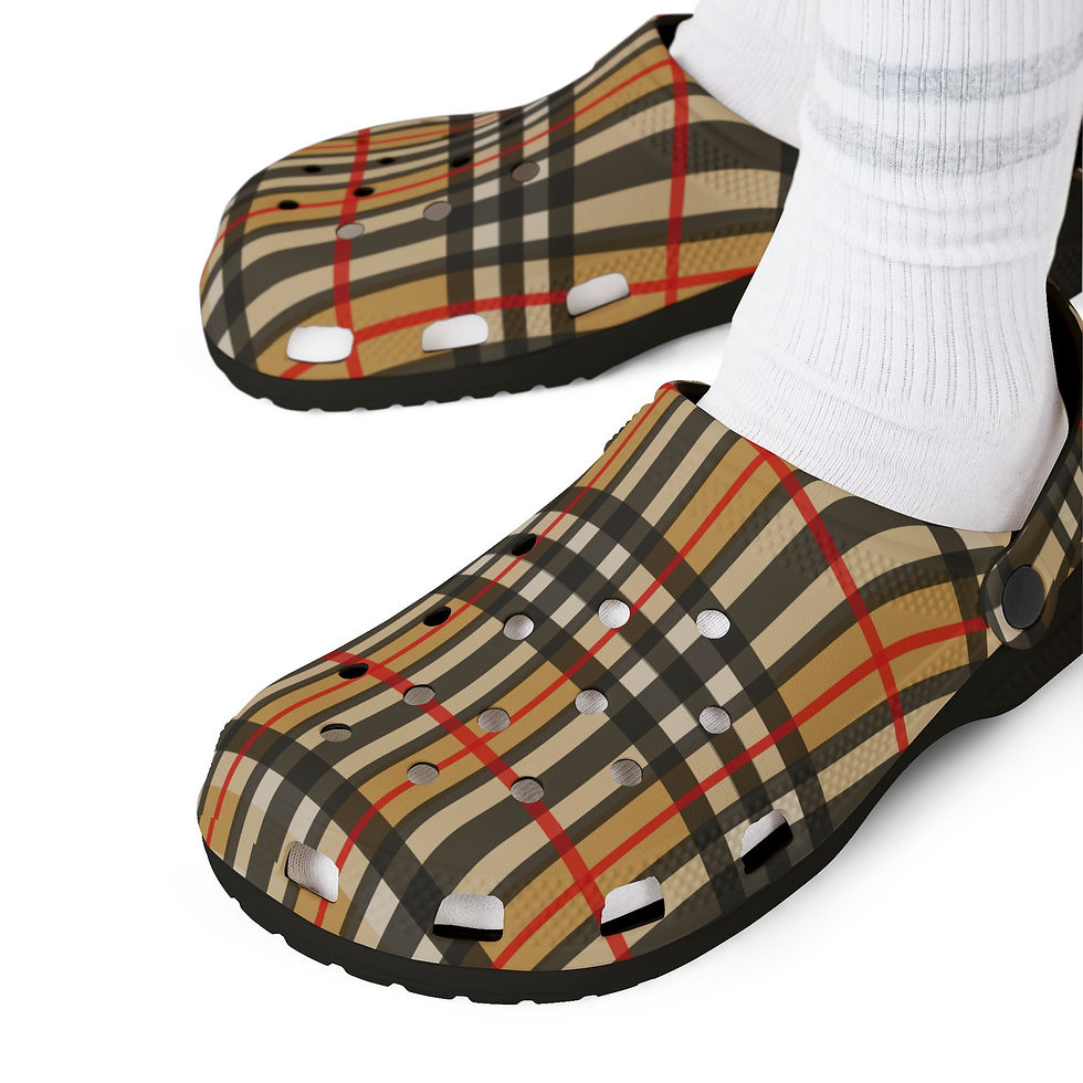 Thumbnail: 8T Clothing - Founders Plaid - EVA Foam Rubber Clogs 