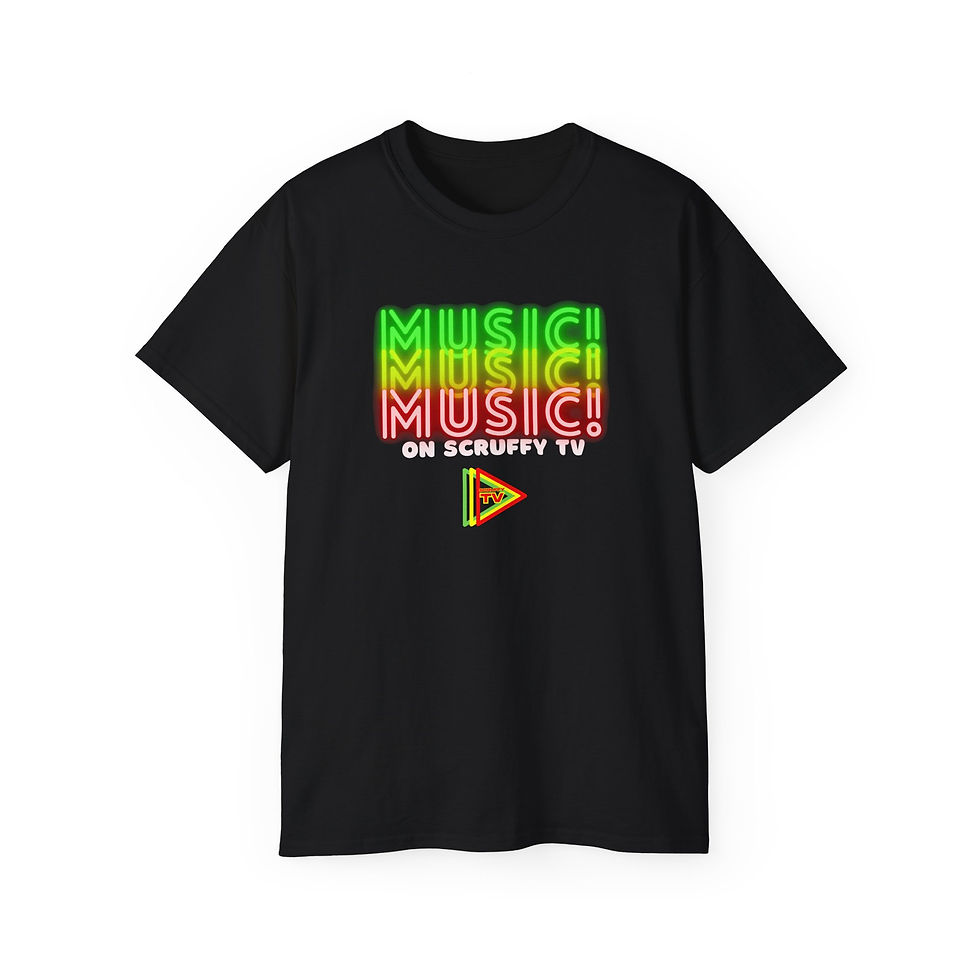 Music on Scruffy TV Unisex Ultra Cotton Tee