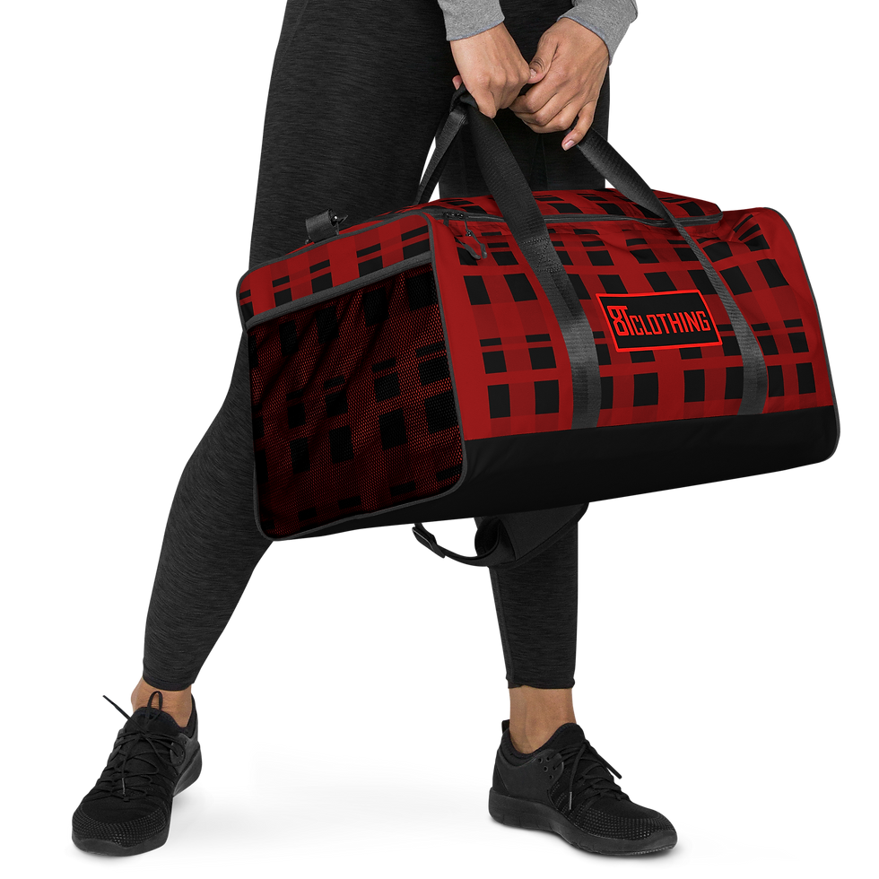 Thumbnail: 8T Clothing Corrupt Plaid - Duffle Bag