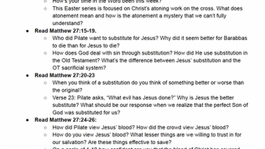 Connect Group Guide: Matthew 27:15-26