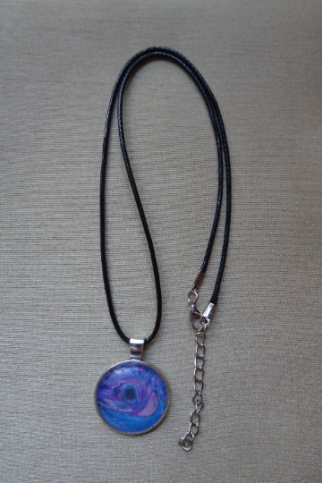 Thumbnail: Silver Colour Setting Round Pendant 1