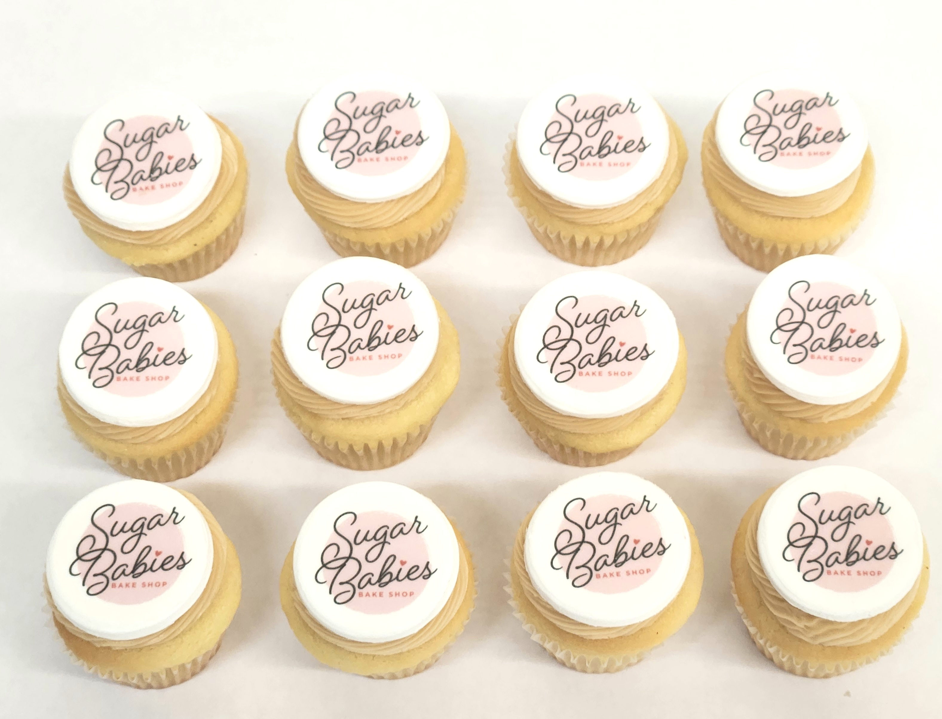 12 Edible Print Image Regular Size Cupcakes