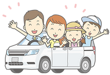 レンタカーでドライブ